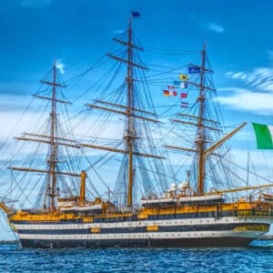 Amerigo Vespucci im Seekanal