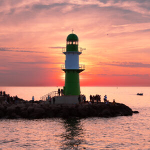 Sonnenuntergang an der Westmole