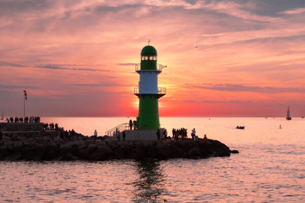 Sonnenuntergang an der Westmole