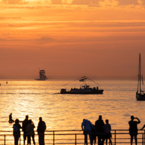 Blick über die Westmole Warnemünde - After Beach Tour